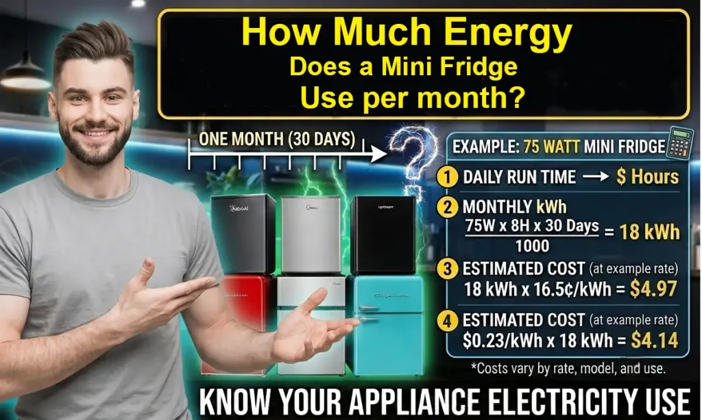 How Many Watts Does a Mini Fridge Use